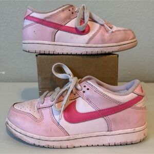 Nike Dunk Low GS Pink White Youth 2Y DH9756-600 Pre-Owned
